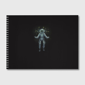 Альбом для рисования с принтом Космонавт с Бабочками в Петрозаводске, 100% бумага
 | матовая бумага, плотность 200 мг. | астронавт | время первых | вселенная | гагарин | галактика | гравитация | звезды | интерстеллар | космический | луна | магия | млечный путь | невесомость | полет | скафандр | черная дыра