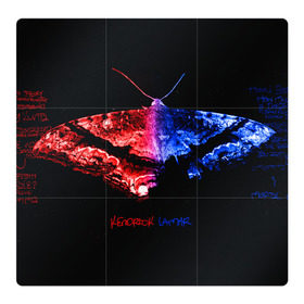 Магнитный плакат 3Х3 с принтом Butterfly в Петрозаводске, Полимерный материал с магнитным слоем | 9 деталей размером 9*9 см | Тематика изображения на принте: kendrick lamar | кендрик ламар | рэп. | хип хоп