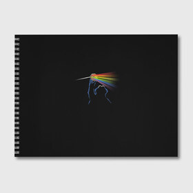 Альбом для рисования с принтом Pink Floyd Cookie Monster в Петрозаводске, 100% бумага
 | матовая бумага, плотность 200 мг. | Тематика изображения на принте: монстр | печеньки | улица сезам