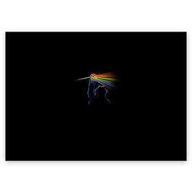 Поздравительная открытка с принтом Pink Floyd Cookie Monster в Петрозаводске, 100% бумага | плотность бумаги 280 г/м2, матовая, на обратной стороне линовка и место для марки
 | Тематика изображения на принте: монстр | печеньки | улица сезам