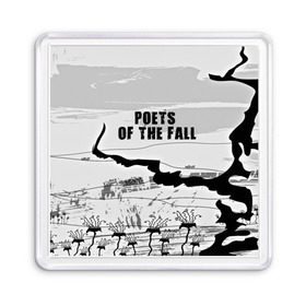 Магнит 55*55 с принтом Poets of the fall в Петрозаводске, Пластик | Размер: 65*65 мм; Размер печати: 55*55 мм | poets of the fall | rock | альтернатива | музыка | поэты | рок | фины