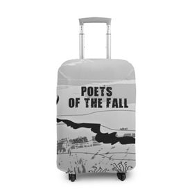 Чехол для чемодана 3D с принтом Poets of the fall в Петрозаводске, 86% полиэфир, 14% спандекс | двустороннее нанесение принта, прорези для ручек и колес | Тематика изображения на принте: poets of the fall | rock | альтернатива | музыка | поэты | рок | фины