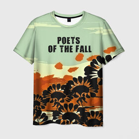 Мужская футболка 3D с принтом Poets of the fall в Петрозаводске, 100% полиэфир | прямой крой, круглый вырез горловины, длина до линии бедер | Тематика изображения на принте: rock | альтернатива | музыка | поэты