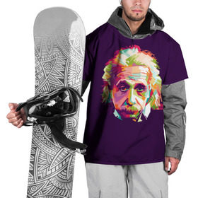 Накидка на куртку 3D с принтом Альберт Эйнштейн в Петрозаводске, 100% полиэстер |  | albert einstein | идея | интеллект | искусство | наука | открытие | прикол | профессор | ум | учёный | юмор