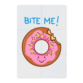 Магнитный плакат 2Х3 с принтом Укуси меня в Петрозаводске, Полимерный материал с магнитным слоем | 6 деталей размером 9*9 см | bart | donut | food | homer | simpsons | аппетит | барт | гомер | еда | мультфильм | пончик | симпсоны | сладкий