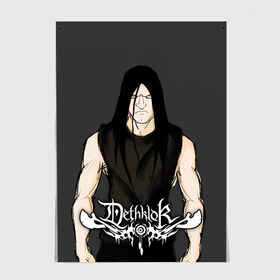 Постер с принтом Metalocalypse (Dethklok) 12 в Петрозаводске, 100% бумага
 | бумага, плотность 150 мг. Матовая, но за счет высокого коэффициента гладкости имеет небольшой блеск и дает на свету блики, но в отличии от глянцевой бумаги не покрыта лаком | Тематика изображения на принте: dethklok | metalocalypse