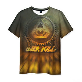 Мужская футболка 3D с принтом Overkill 2 в Петрозаводске, 100% полиэфир | прямой крой, круглый вырез горловины, длина до линии бедер | overkill