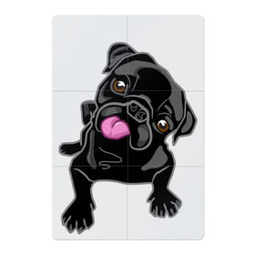 Магнитный плакат 2Х3 с принтом Забавный мопсик в Петрозаводске, Полимерный материал с магнитным слоем | 6 деталей размером 9*9 см | animal | dog | pet | pug | puppy | арт | животные | милые | мопс | пес | собаки | французский бульдог