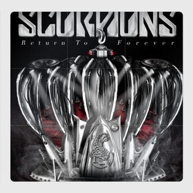 Магнитный плакат 3Х3 с принтом Scorpions в Петрозаводске, Полимерный материал с магнитным слоем | 9 деталей размером 9*9 см | 