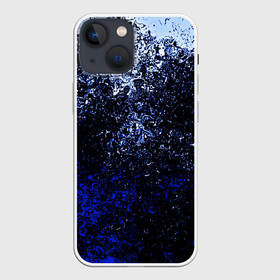 Чехол для iPhone 13 mini с принтом Брызги красок(Cold style) в Петрозаводске,  |  | abstraction | color | paint | spray | tie dye | абстракция | брызги красок | всплеск красок | капли красок | текстуры