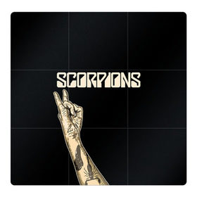 Магнитный плакат 3Х3 с принтом Scorpions в Петрозаводске, Полимерный материал с магнитным слоем | 9 деталей размером 9*9 см | scorpions | клаус майне
рудольф шенкер | маттиас ябс | микки ди | павел мончивода | скорпионы