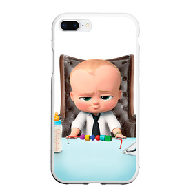 Чехол для iPhone 7Plus/8 Plus матовый с принтом Boss Baby в Петрозаводске, Силикон | Область печати: задняя сторона чехла, без боковых панелей | boss baby | босс | молокосос | мультфильмы
