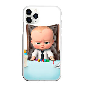 Чехол для iPhone 11 Pro матовый с принтом Boss Baby в Петрозаводске, Силикон |  | Тематика изображения на принте: boss baby | босс | молокосос | мультфильмы