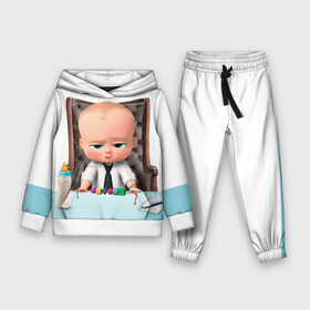 Детский костюм 3D (с толстовкой) с принтом Boss Baby в Петрозаводске,  |  | Тематика изображения на принте: boss baby | босс | молокосос | мультфильмы