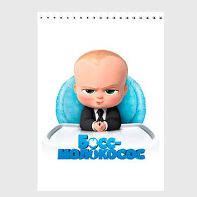 Скетчбук с принтом Boss Baby в Петрозаводске, 100% бумага
 | 48 листов, плотность листов — 100 г/м2, плотность картонной обложки — 250 г/м2. Листы скреплены сверху удобной пружинной спиралью | Тематика изображения на принте: boss baby | босс | молокосос | темплтон | тим | фрэнсис фрэнсис