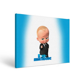 Холст прямоугольный с принтом Boss Baby в Петрозаводске, 100% ПВХ |  | Тематика изображения на принте: boss baby | босс | молокосос | мультфильмы