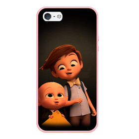 Чехол для iPhone 5/5S матовый с принтом Boss Baby в Петрозаводске, Силикон | Область печати: задняя сторона чехла, без боковых панелей | boss baby | босс | молокосос | мультфильмы