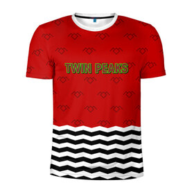 Мужская футболка 3D спортивная с принтом Twin Peaks Red Room в Петрозаводске, 100% полиэстер с улучшенными характеристиками | приталенный силуэт, круглая горловина, широкие плечи, сужается к линии бедра | red room | twin peaks | красная комната | купер | сериалы | твин пикс