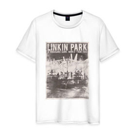 Мужская футболка хлопок с принтом Linkin Park афиша в Петрозаводске, 100% хлопок | прямой крой, круглый вырез горловины, длина до линии бедер, слегка спущенное плечо. | Тематика изображения на принте: bennington | chester | linkin park | альтернативный метал | альтернативный рок | беннингтон | группа | концерт | линкин парк | музыкант | ню метал | певец | рок | рэп | рэп рок | честер | электроник рок