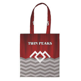 Сумка 3D повседневная с принтом Twin Peaks в Петрозаводске, 100% полиэстер | Плотность: 200 г/м2; Размер: 34×35 см; Высота лямок: 30 см | twin peaks | арт | лого | полосы | сериал | твин пикс | текстура | фильмы