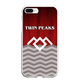 Чехол для iPhone 7Plus/8 Plus матовый с принтом Twin Peaks в Петрозаводске, Силикон | Область печати: задняя сторона чехла, без боковых панелей | twin peaks | арт | лого | полосы | сериал | твин пикс | текстура | фильмы