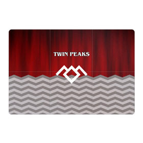 Магнитный плакат 3Х2 с принтом Twin Peaks в Петрозаводске, Полимерный материал с магнитным слоем | 6 деталей размером 9*9 см | twin peaks | арт | лого | полосы | сериал | твин пикс | текстура | фильмы