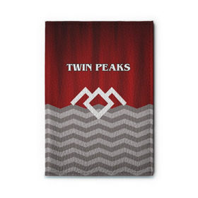 Обложка для автодокументов с принтом Twin Peaks в Петрозаводске, натуральная кожа |  размер 19,9*13 см; внутри 4 больших “конверта” для документов и один маленький отдел — туда идеально встанут права | twin peaks | арт | лого | полосы | сериал | твин пикс | текстура | фильмы