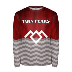 Мужской лонгслив 3D с принтом Twin Peaks в Петрозаводске, 100% полиэстер | длинные рукава, круглый вырез горловины, полуприлегающий силуэт | twin peaks | арт | лого | полосы | сериал | твин пикс | текстура | фильмы