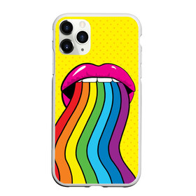 Чехол для iPhone 11 Pro Max матовый с принтом Pop art в Петрозаводске, Силикон |  | fun | lip color | mouth | pop art | rainbow | reggae | spectrum | style | summer | teeth | yellow | веселье | губы | желтый | зубы | лето | поп арт | радуга | рот | спектр | стиль | цвет