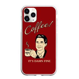 Чехол для iPhone 11 Pro матовый с принтом Coffee в Петрозаводске, Силикон |  | twin peaks | арт | купер | сериал | твин пикс | фильмы