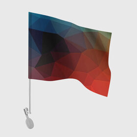 Флаг для автомобиля с принтом abstraction в Петрозаводске, 100% полиэстер | Размер: 30*21 см | abstraction | абстракция | геометрия | грани | линии | полигоны | розовый | сочетания | текстура | треугольники