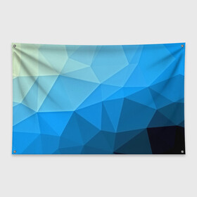 Флаг-баннер с принтом geometric blue в Петрозаводске, 100% полиэстер | размер 67 х 109 см, плотность ткани — 95 г/м2; по краям флага есть четыре люверса для крепления | abstraction | абстракция | геометрия | грани | линии | полигоны | розовый | сочетания | текстура | треугольники