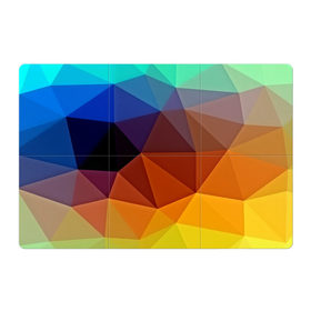Магнитный плакат 3Х2 с принтом Цветные стёкла в Петрозаводске, Полимерный материал с магнитным слоем | 6 деталей размером 9*9 см | abstraction | абстракция | геометрия | грани | линии | полигоны | розовый | сочетания | текстура | треугольники