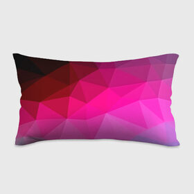 Подушка 3D антистресс с принтом Pink Polygon в Петрозаводске, наволочка — 100% полиэстер, наполнитель — вспененный полистирол | состоит из подушки и наволочки на молнии | 