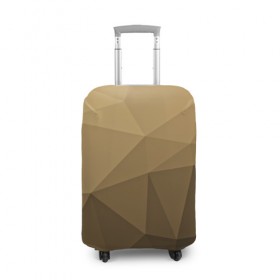 Чехол для чемодана 3D с принтом Brown abstract в Петрозаводске, 86% полиэфир, 14% спандекс | двустороннее нанесение принта, прорези для ручек и колес | 