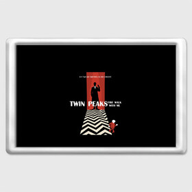 Магнит 45*70 с принтом Twin Peaks в Петрозаводске, Пластик | Размер: 78*52 мм; Размер печати: 70*45 | twin peaks | агент дейл  купер | арт | сериал | твин пикс | фильмы