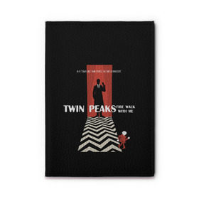 Обложка для автодокументов с принтом Twin Peaks в Петрозаводске, натуральная кожа |  размер 19,9*13 см; внутри 4 больших “конверта” для документов и один маленький отдел — туда идеально встанут права | twin peaks | агент дейл  купер | арт | сериал | твин пикс | фильмы