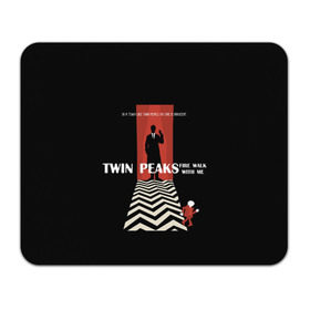 Коврик прямоугольный с принтом Twin Peaks в Петрозаводске, натуральный каучук | размер 230 х 185 мм; запечатка лицевой стороны | twin peaks | агент дейл  купер | арт | сериал | твин пикс | фильмы