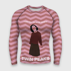 Мужской рашгард 3D с принтом Твин Пикс в Петрозаводске,  |  | twin peaks | арт | сериал | твин пикс | фильмы