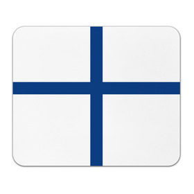 Коврик прямоугольный с принтом Флаг Финляндии в Петрозаводске, натуральный каучук | размер 230 х 185 мм; запечатка лицевой стороны | Тематика изображения на принте: finland | flag | suomi | финляндия | флаг