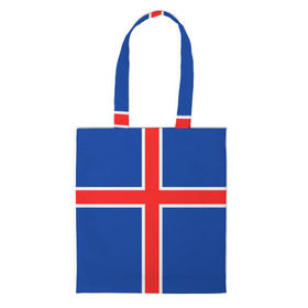Сумка 3D повседневная с принтом Флаг Исландии в Петрозаводске, 100% полиэстер | Плотность: 200 г/м2; Размер: 34×35 см; Высота лямок: 30 см | flag | iceland | island | исландия | флаг