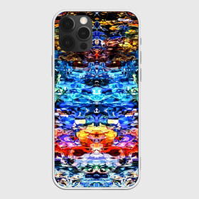 Чехол для iPhone 12 Pro Max с принтом Психоделика в Петрозаводске, Силикон |  | глитч | глич | линии | полосы | разноцветный