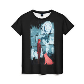 Женская футболка 3D с принтом Black Mirror в Петрозаводске, 100% полиэфир ( синтетическое хлопкоподобное полотно) | прямой крой, круглый вырез горловины, длина до линии бедер | black mirror | сериал | черное зеркало