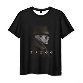 Мужская футболка 3D с принтом Taboo в Петрозаводске, 100% полиэфир | прямой крой, круглый вырез горловины, длина до линии бедер | Тематика изображения на принте: taboo | tom hardy | сериалы | табу | том харди