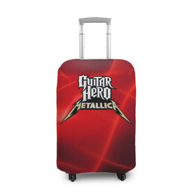 Чехол для чемодана 3D с принтом Guitar Hero Metallica в Петрозаводске, 86% полиэфир, 14% спандекс | двустороннее нанесение принта, прорези для ручек и колес | hard rock | heavy metal | hevy metal | metallica | music | rock | thrash metal | металлика | музыка | рок