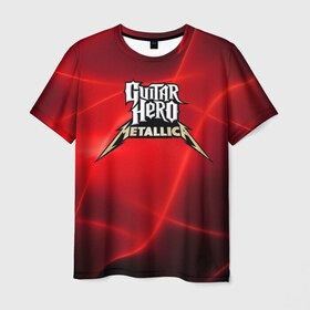 Мужская футболка 3D с принтом Guitar Hero Metallica в Петрозаводске, 100% полиэфир | прямой крой, круглый вырез горловины, длина до линии бедер | hard rock | heavy metal | hevy metal | metallica | music | rock | thrash metal | металлика | музыка | рок