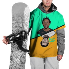 Накидка на куртку 3D с принтом Kendrick Lamar в Петрозаводске, 100% полиэстер |  | k dot | kendrick lamar | дакворт | двуликий | карта | картинка | кендрик | король | король хип хопа | ламар | лицо | музыкант | певец | репер | рисунок | хип хоп
