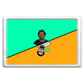 Магнит 45*70 с принтом Kendrick Lamar в Петрозаводске, Пластик | Размер: 78*52 мм; Размер печати: 70*45 | Тематика изображения на принте: k dot | kendrick lamar | дакворт | двуликий | карта | картинка | кендрик | король | король хип хопа | ламар | лицо | музыкант | певец | репер | рисунок | хип хоп