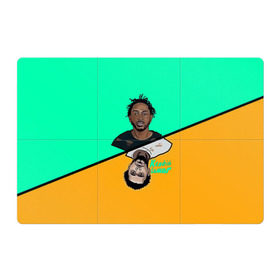Магнитный плакат 3Х2 с принтом Kendrick Lamar в Петрозаводске, Полимерный материал с магнитным слоем | 6 деталей размером 9*9 см | k dot | kendrick lamar | дакворт | двуликий | карта | картинка | кендрик | король | король хип хопа | ламар | лицо | музыкант | певец | репер | рисунок | хип хоп