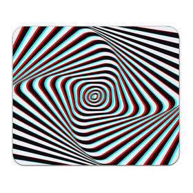 Коврик прямоугольный с принтом RGB optical в Петрозаводске, натуральный каучук | размер 230 х 185 мм; запечатка лицевой стороны | абстракция | волны | краска | линии | оптические | полосы | разводы | узоры | фрактал | цветные